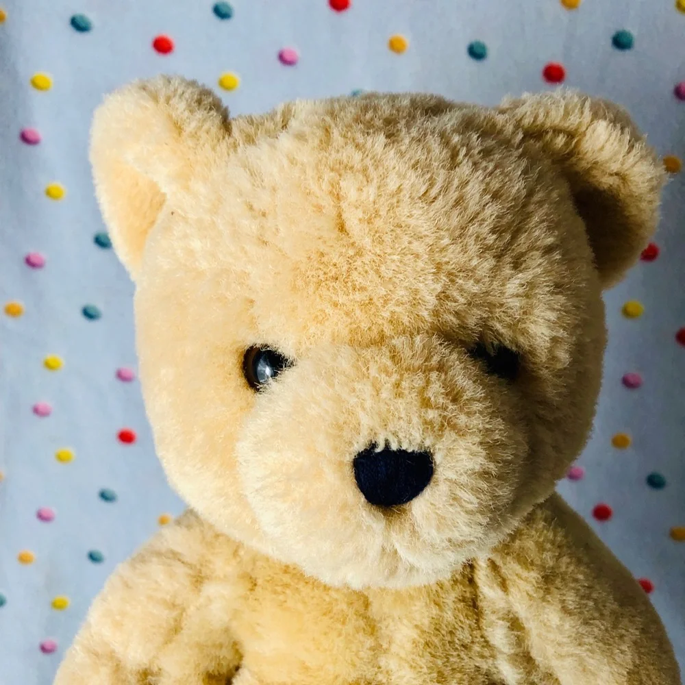 Vintage Anco Teddy Bear Jointed Plush Stuffed Animal made in Taiwan